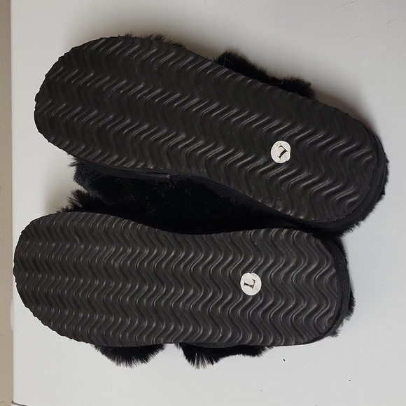 La Vie En Rose Soft Fluffy Open Toe House Slippers - Picture 3 of 11